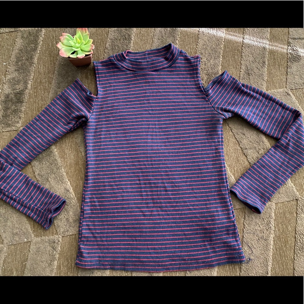 Navy Blue Stretch Top
